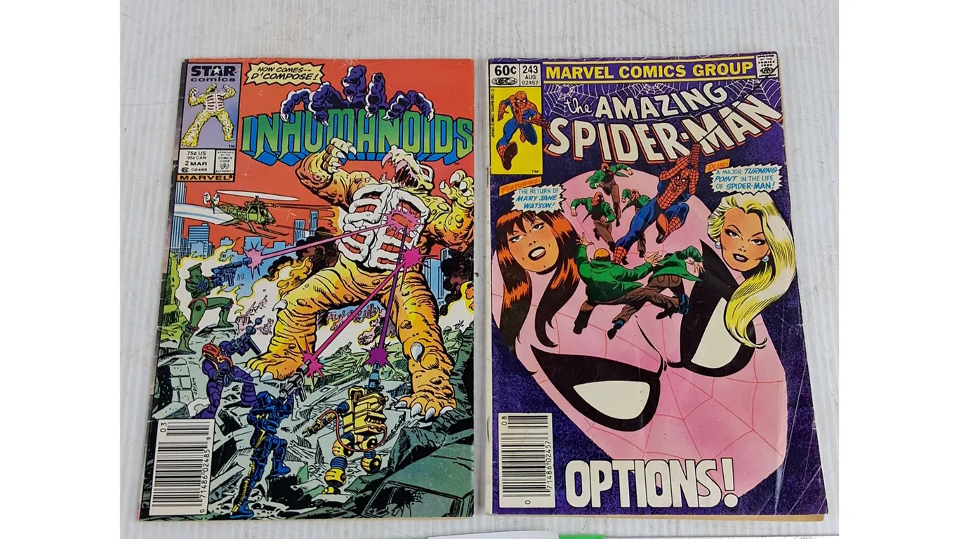 Vintage Comics - Inhumanoids & The Amazing Spider Man