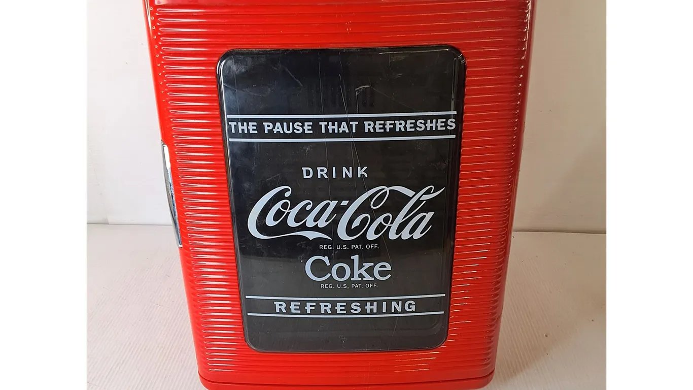 Coca-Cola Plastic Mini Fridge 13" X 15" X 18"- No Cord/Untested, Can't Ship