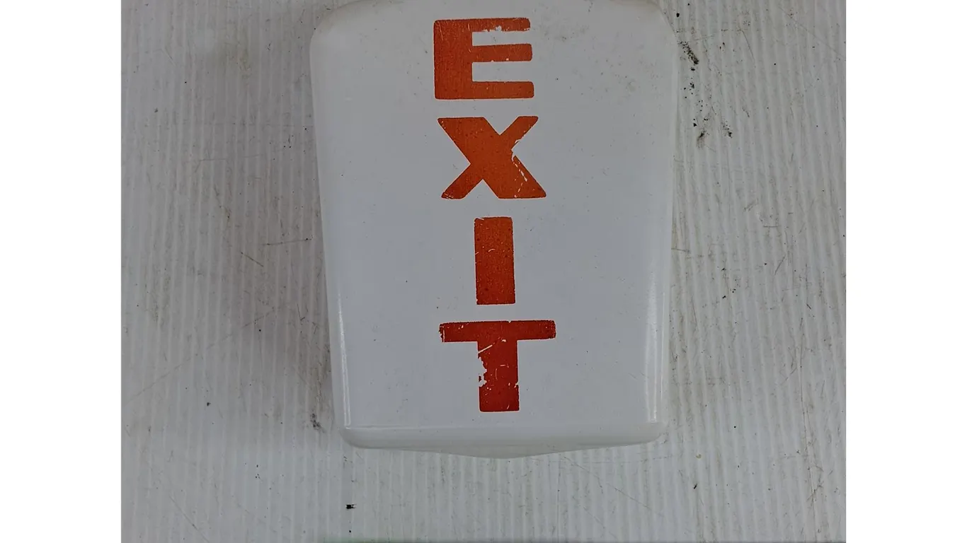 Exit Glass Bulb Shade