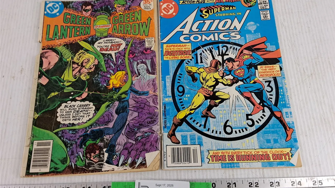 Vintage Comics - Green Lantern, Green Arrow, Superman