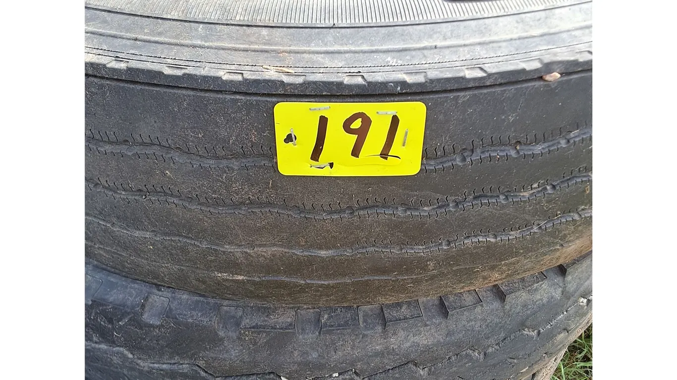 Bulk Used Tires - Some On Axles
