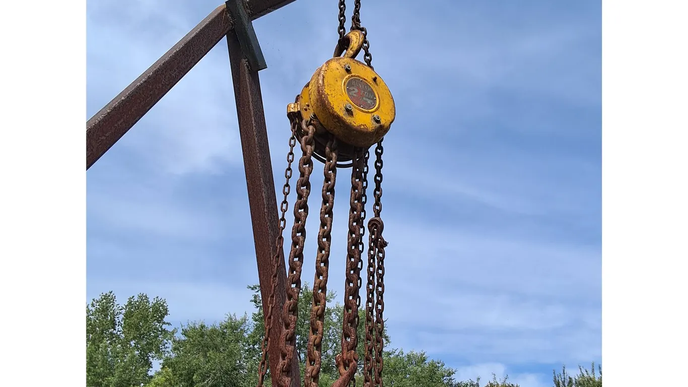 13' High Hoist Frame Holding 1/2 & 2 Ton Hoists