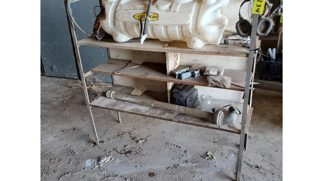 Shop Shelf, Tank Heater, Spray Tank