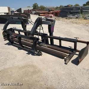 156" W skid steer material roller