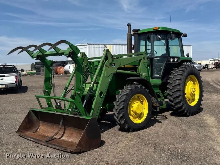 1992 John Deere 4055 MFWD tractor