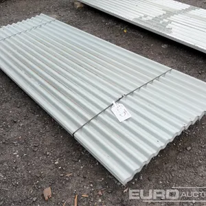 Unused 10' Galvanised Roof Sheeting (30 of) 
