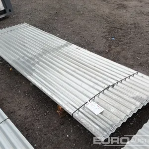 Unused 12' Galvanised Roof Sheeting (30 of) 