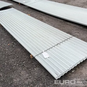 Unused 16' Galvanised Roof Sheeting (30 of) 