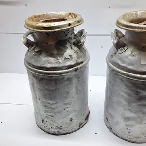 2-Milk cans. 24' H
