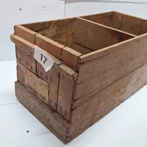 Winnipeg egg candling company wooden box. 13" H x 12" deep