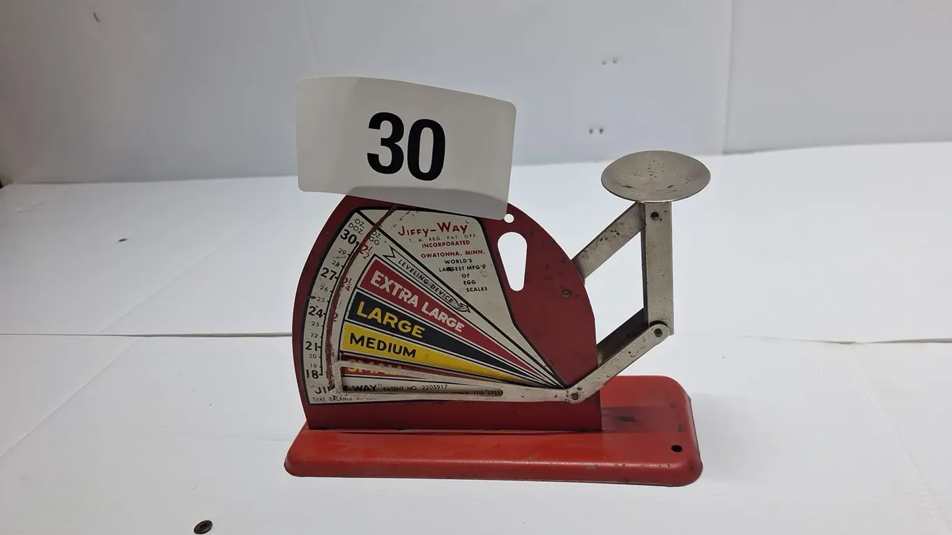 Vintage egg scale