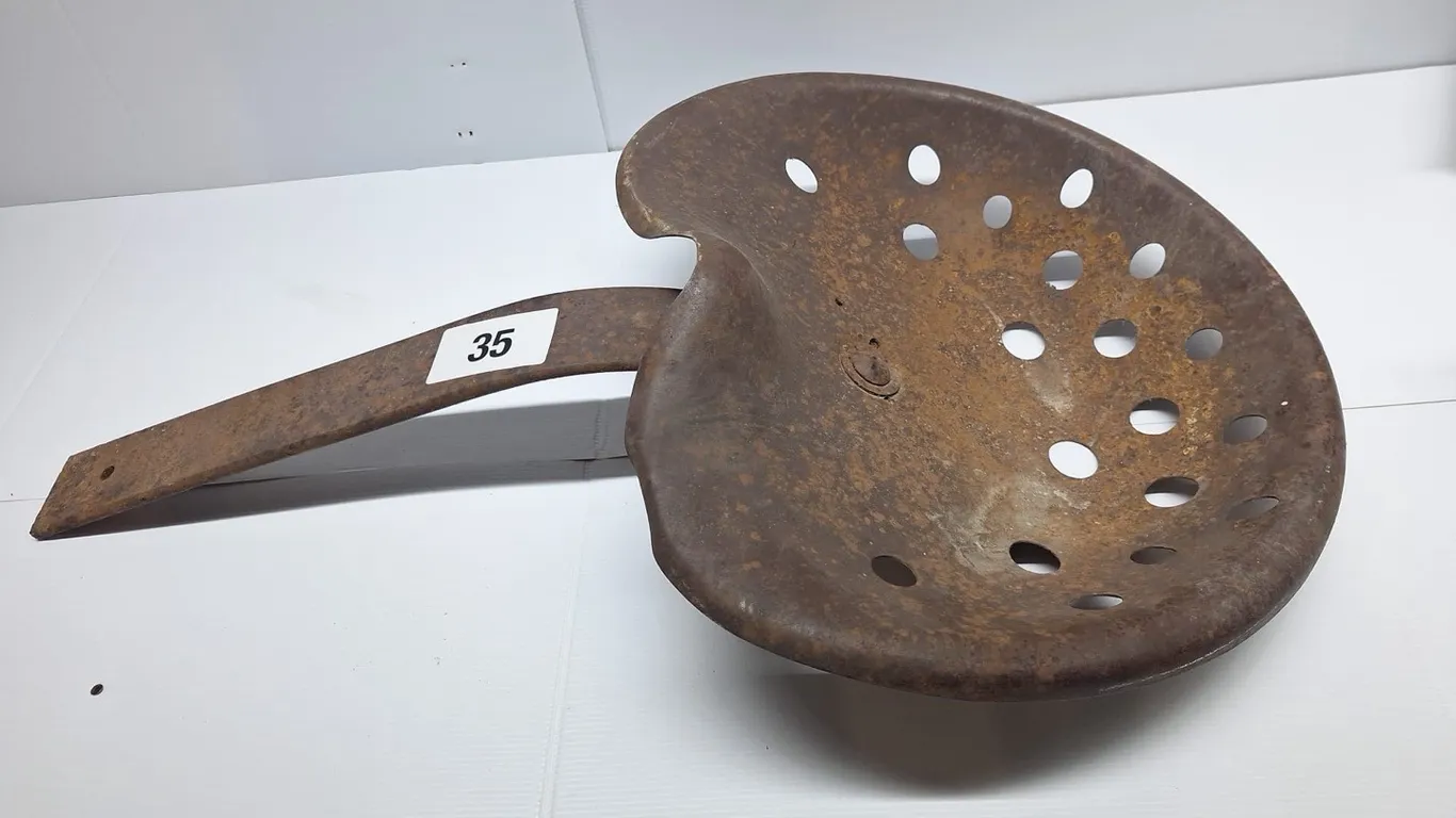 Vintage tractor seat