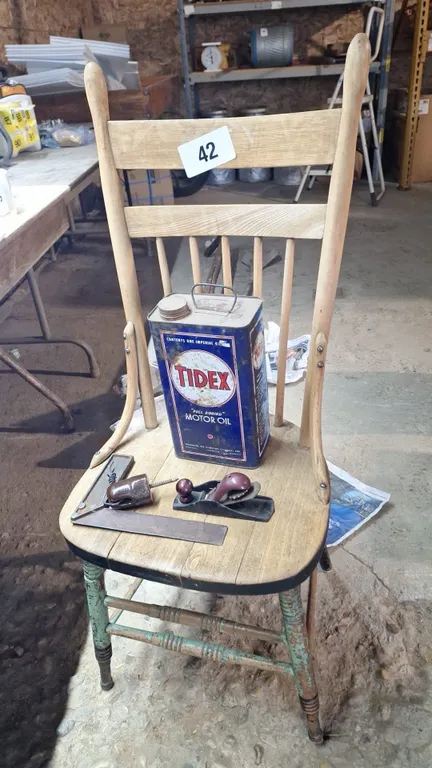 Chair with miscellaneous items