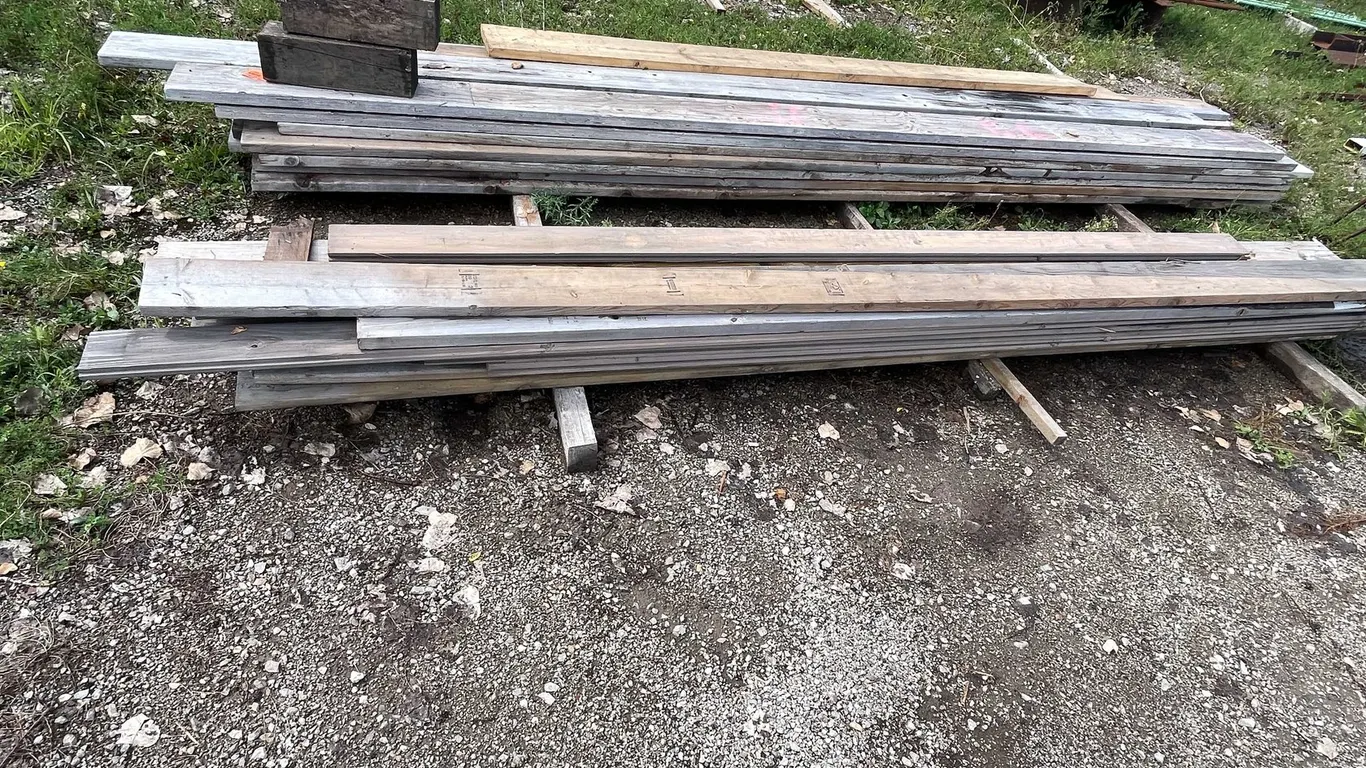 (2) Piles of Wood