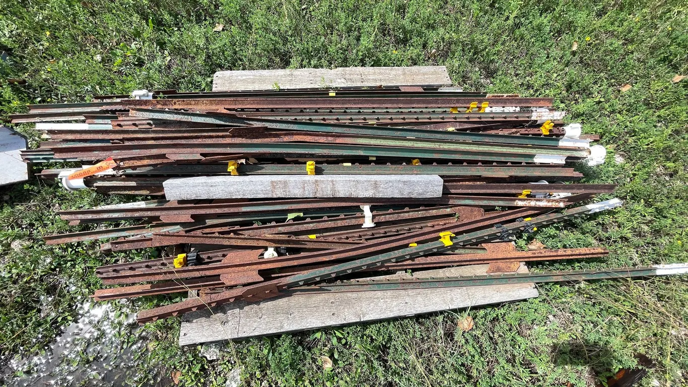 Pallet of Metal T Posts