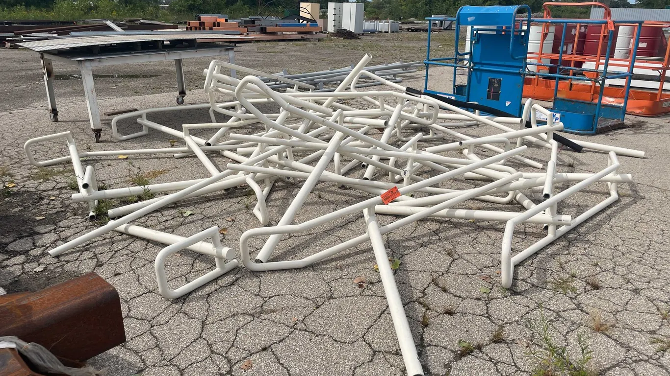 Pile of Aluminum Railings