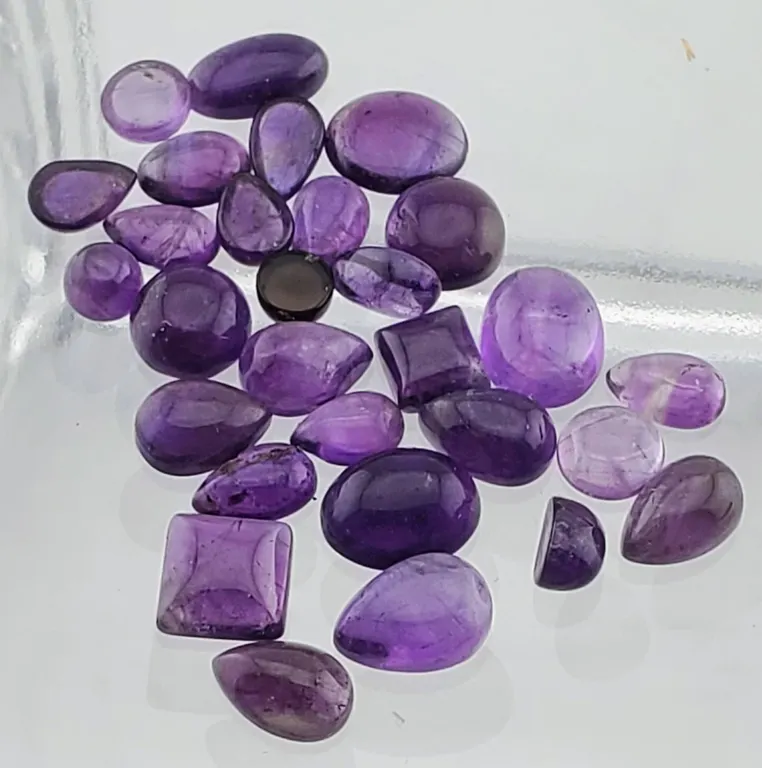 Deep Purple Amethyst Parcel (40 ct total, Assorted Sizes)