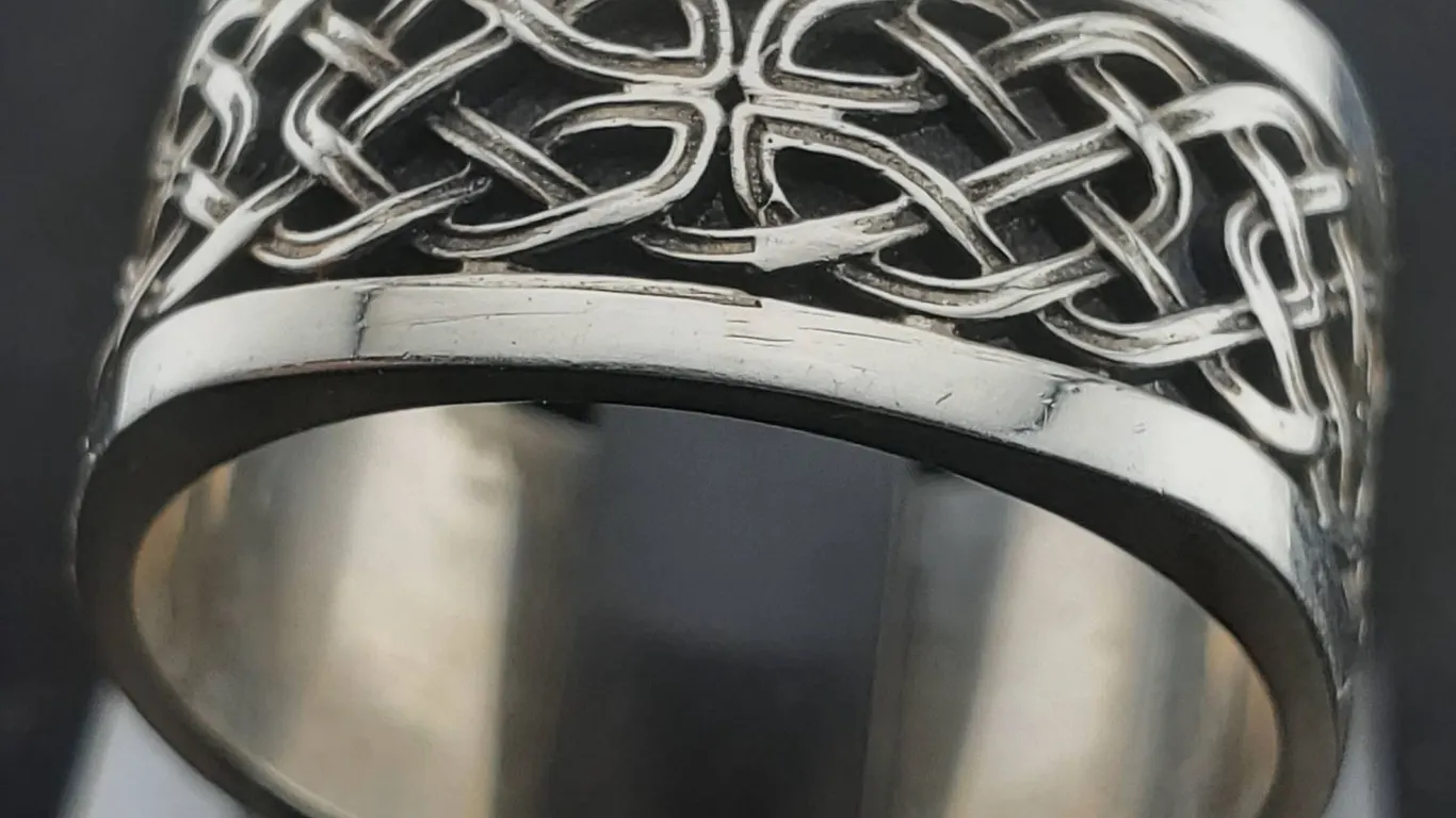 Handmade Cast Celtic Ring (Size 10)