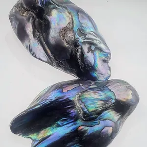 Abalone Pearl Pair (54 ct total, 30×20 mm)