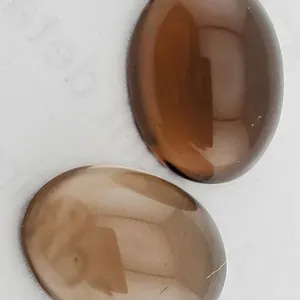 Australian Smoky Quartz Pair (16.6 ct total, 16×12 mm)