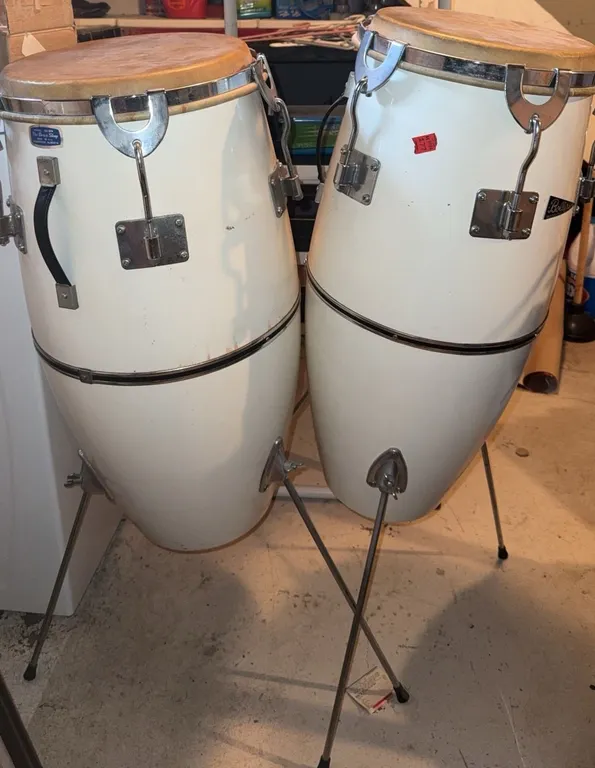 LP Conga Drums Pair with Wood Cabasa