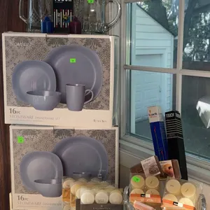 Thomson Tetra Sky 16-Piece Stoneware Dinnerware Sets and more