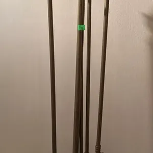 Brass Fireplace Tool Set with Horse Head Handles, 5 Pieces
