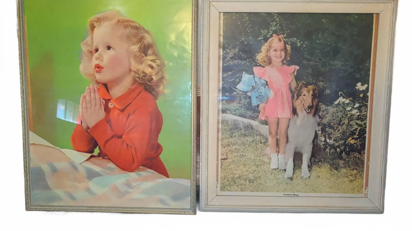 Framed Shirley Temple Prints Including Golden Days