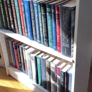 Bookshelf with Hardcover Classic Literature and Film Biography Collection