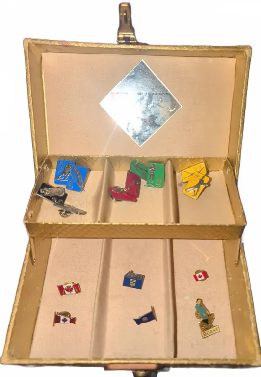 Olympic and Canadian Themed Lapel Pins in Display Box