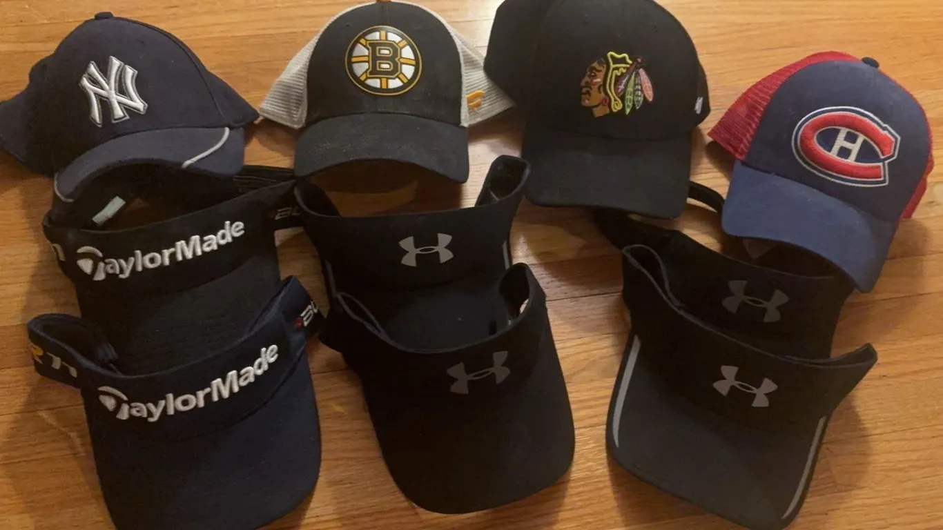 Sports Baseball Caps and Visors Including NHL and MLB