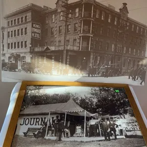 Two Black and White Historic Photographic Prints