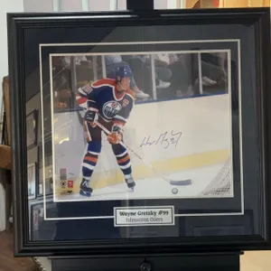 Wayne Gretzky Signed Photo, Edmonton Oilers, 41/99
