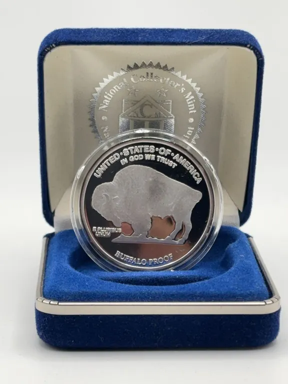 2008 Buffalo Proof 1 Oz Silver Round with Case