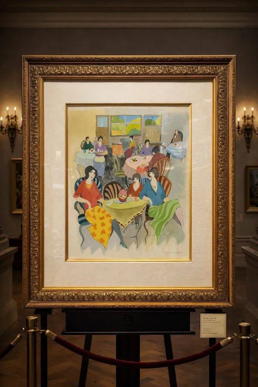 Itzchak Tarkay Dinner At The Club #11 Mixed Media