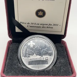 2011 RCM $10 Highway of Heroes Pure Silver Coin