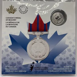 2022 Canada $5 Fine Silver Coin Medal of Bravery