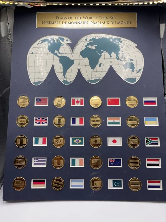 Flags of the World 20-Coin Set with Flags