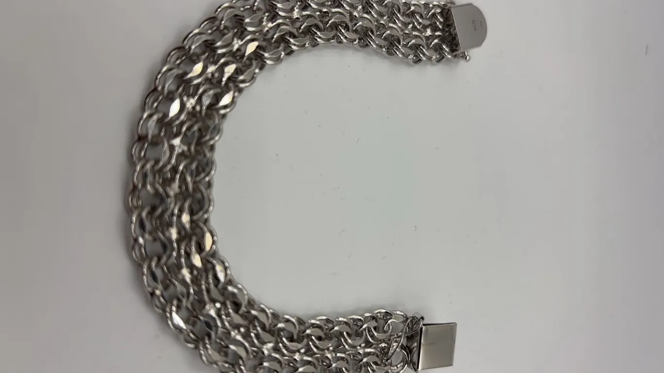 RGD Vintage Silver Charm Bracelet 24.85g