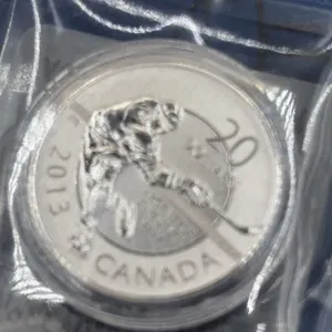 2013 Canada $20 Hockey 1 oz Silver Coin