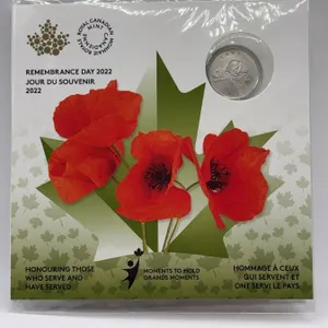 2022 Canada $5 Fine Silver Remembrance Day Coin
