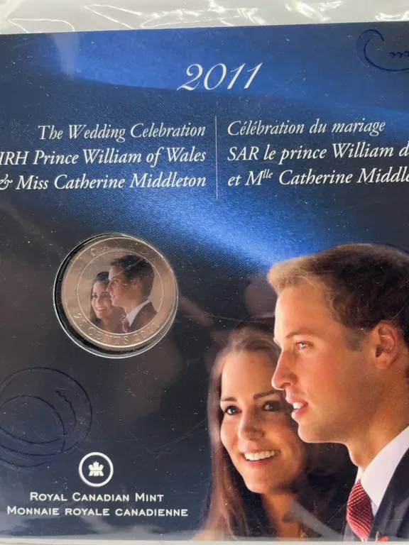 2011 Canada 25 Cents Royal Wedding Coin