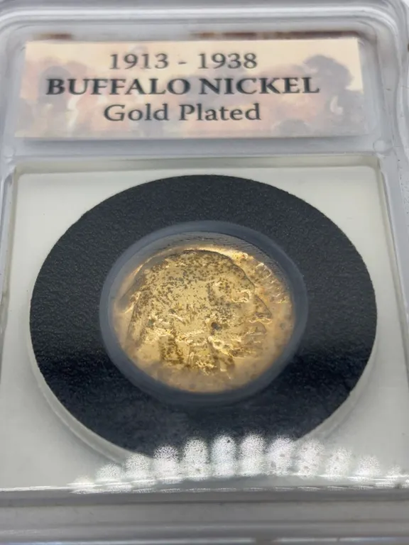 1913-1938 Buffalo Nickel Gold Plated