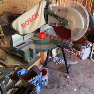 Bosch 3915 15A 12-Inch Compound Miter Saw with Wolfcraft Stand