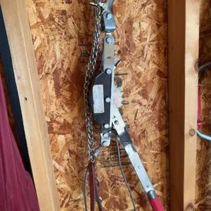 Manual Chain Hand Winch with Steel Handle and Hook
