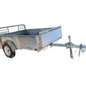 Single-Axle Utility Trailer with Rear Ramp