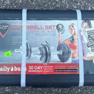 CAP 40 lb Cast Iron Dumbbell Set in Carrying Case