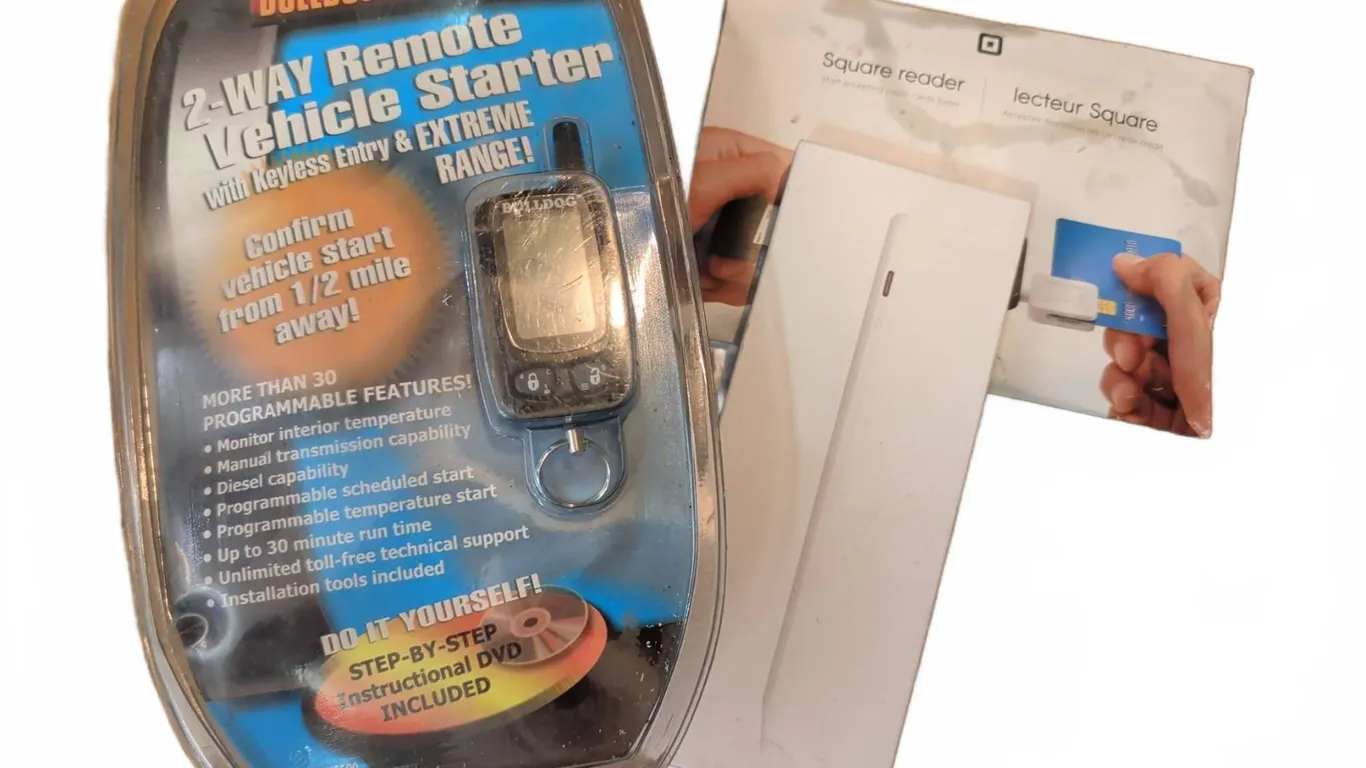 Bulldog Security 2-Way Remote Vehicle Starter, Apple Pencil, Square Reader