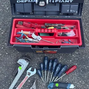 Toolbox With Hand Tools, Defiant Headlamp, Screwdriver Set