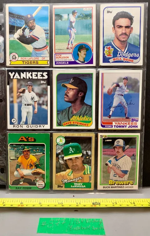 (18) Vintage Pre-1989 Baseball Cards